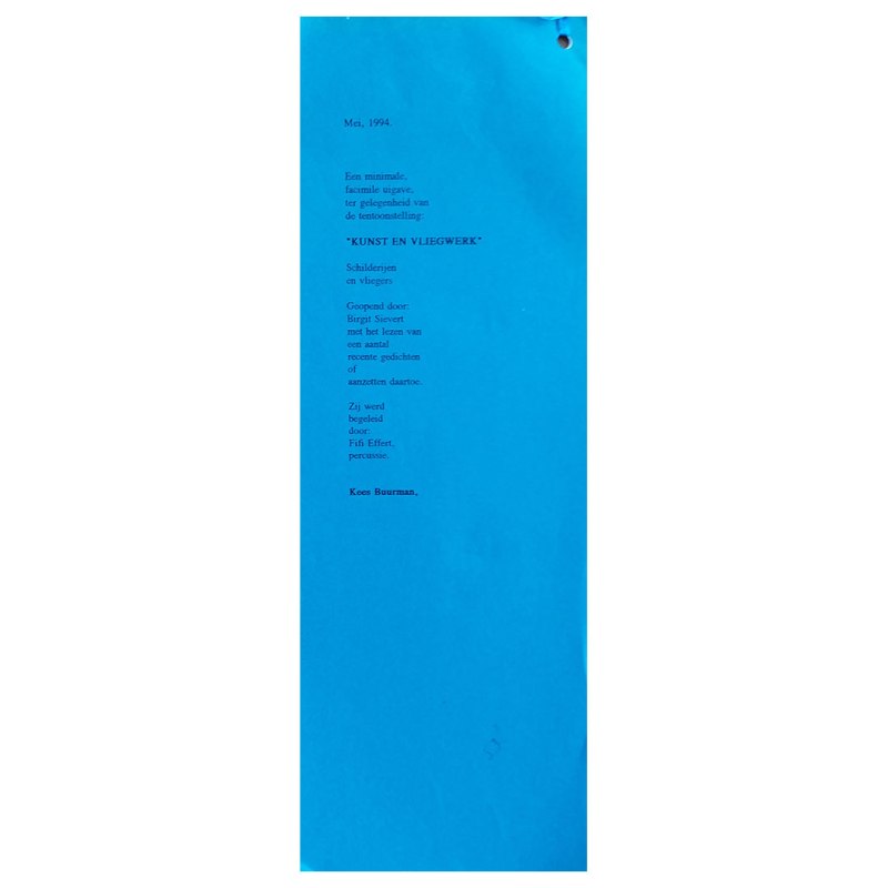 Kunst en vliegwerk (1994) | Kees&nbsp;Buurman