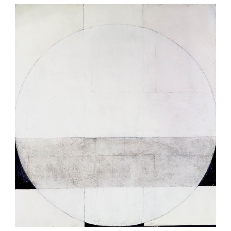 Cirkel met zwarte horizontaal en blanke vertikaal&nbsp;(1968)