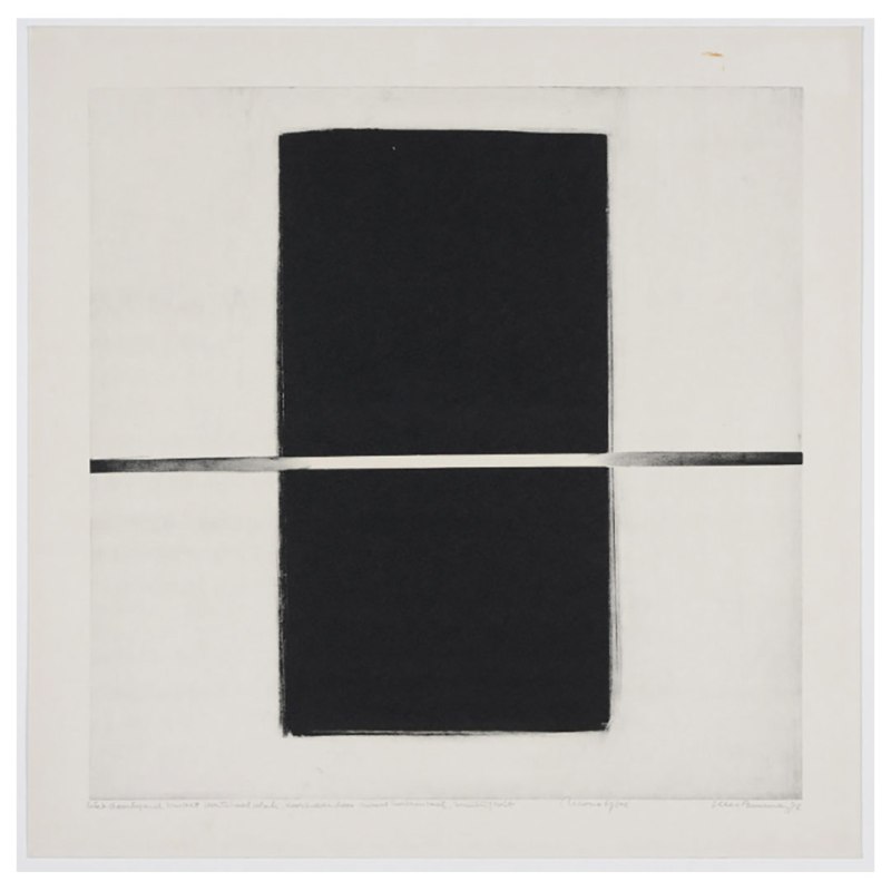 Niet doorlopend zwart vertikaal vlak&nbsp;(1972)